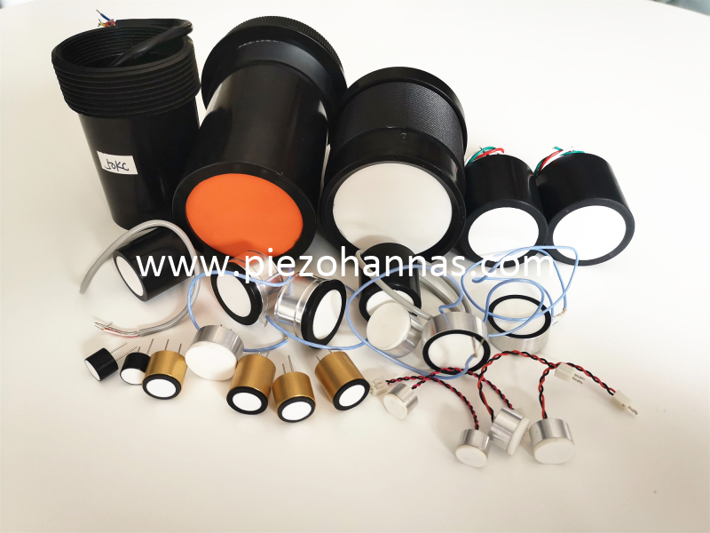 Transductor ultras&oacute;nico piezoel&eacute;ctrico personalizado de 100 kHz para la collisi&oacute;n ultras&oacute;nica
