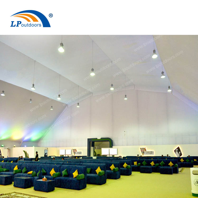 Carpa de exposición de marquesina poligonal gigante con techo de 40x80M para festival de conciertos