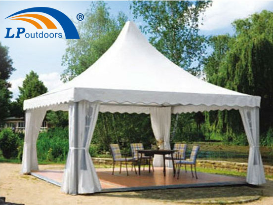 5X5m белый ПВХ высокий пик свадебный шатер для активного отдыха