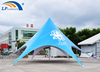 Tienda de campaña con sombra de estrella azul con logotipo personalizado de fábrica de China para alquiler de eventos