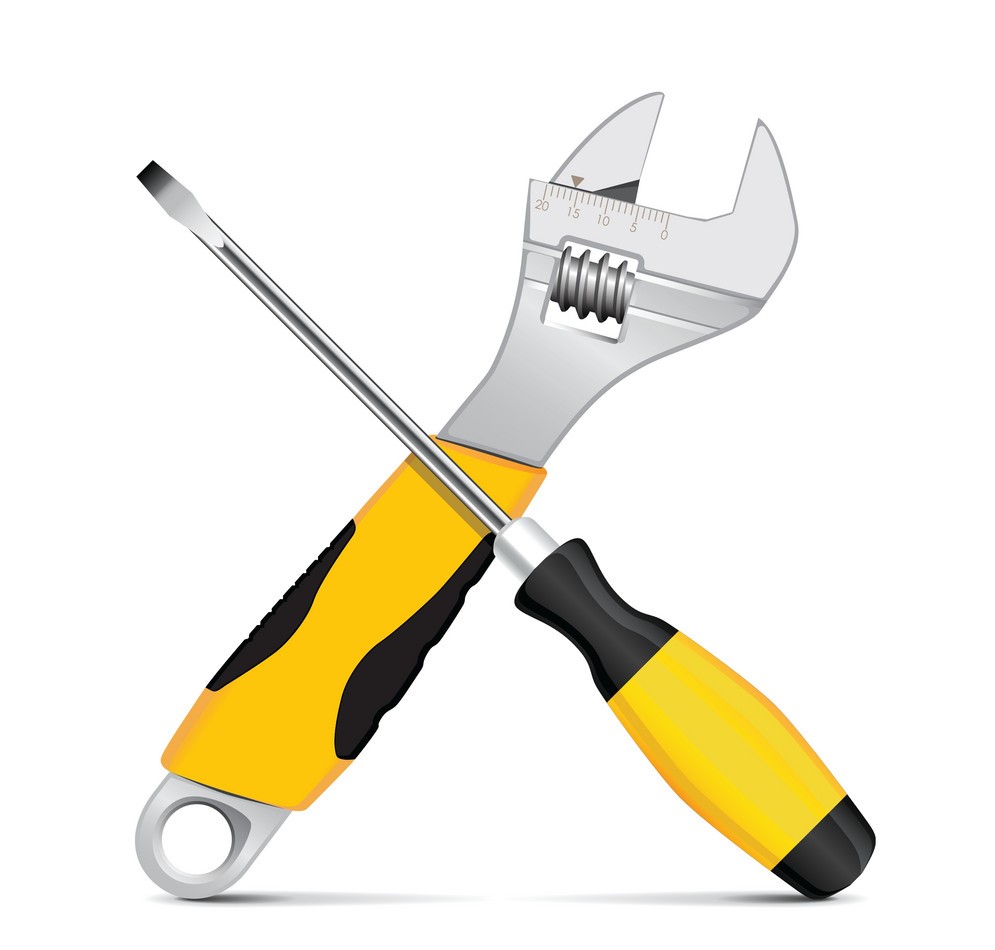 llave y destornillador