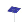 Soporte de montaje del panel de pv de solar fotovoltaica de ángulo ajustable de columna de una sola columna