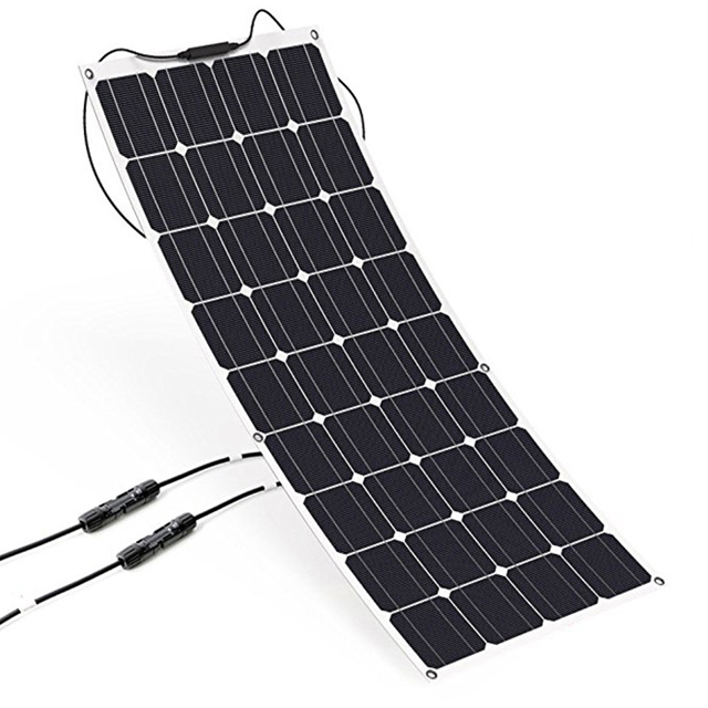 Panel semisolar flexible de 120w18V de 120W18V Módulo laminado de panel solar fotovoltaico al aire libre al aire libre