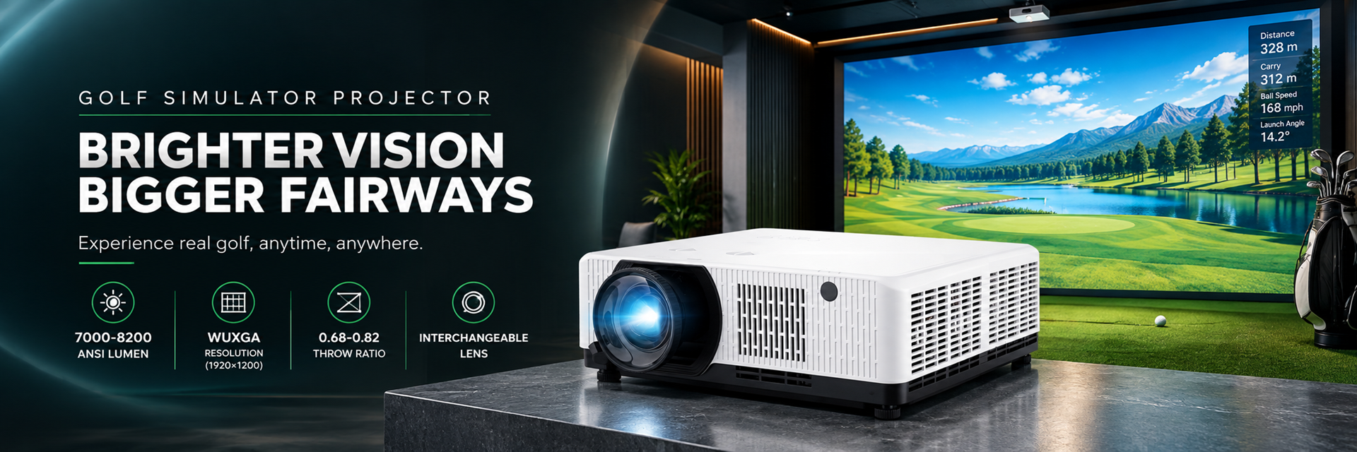 Golf Simulation Projector