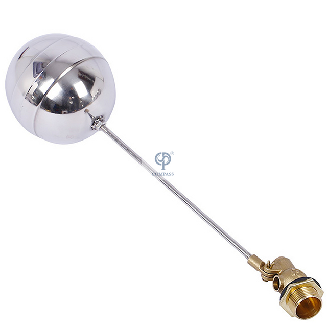 Промышленный латунный поплавковый шаровой кран для резервуара с водой