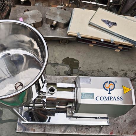 Диспергирующий эмульгатор для одноступенчатого трубопровода мощностью 5,5 кВт с воронкой 45 л