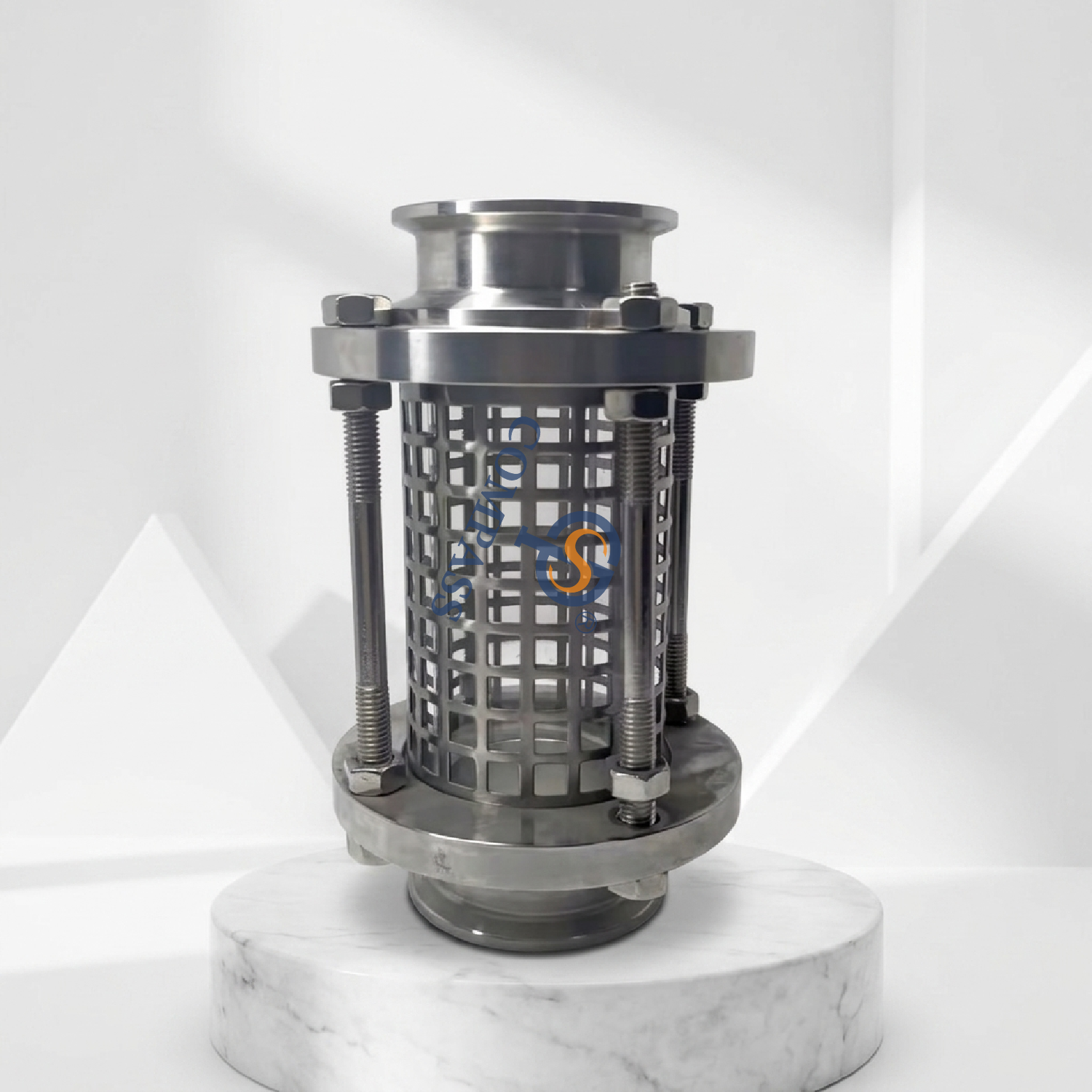 TC91MM DN65 SS316L Зажим для трубопровода Прямой смотровое стекло с защищенным экраном