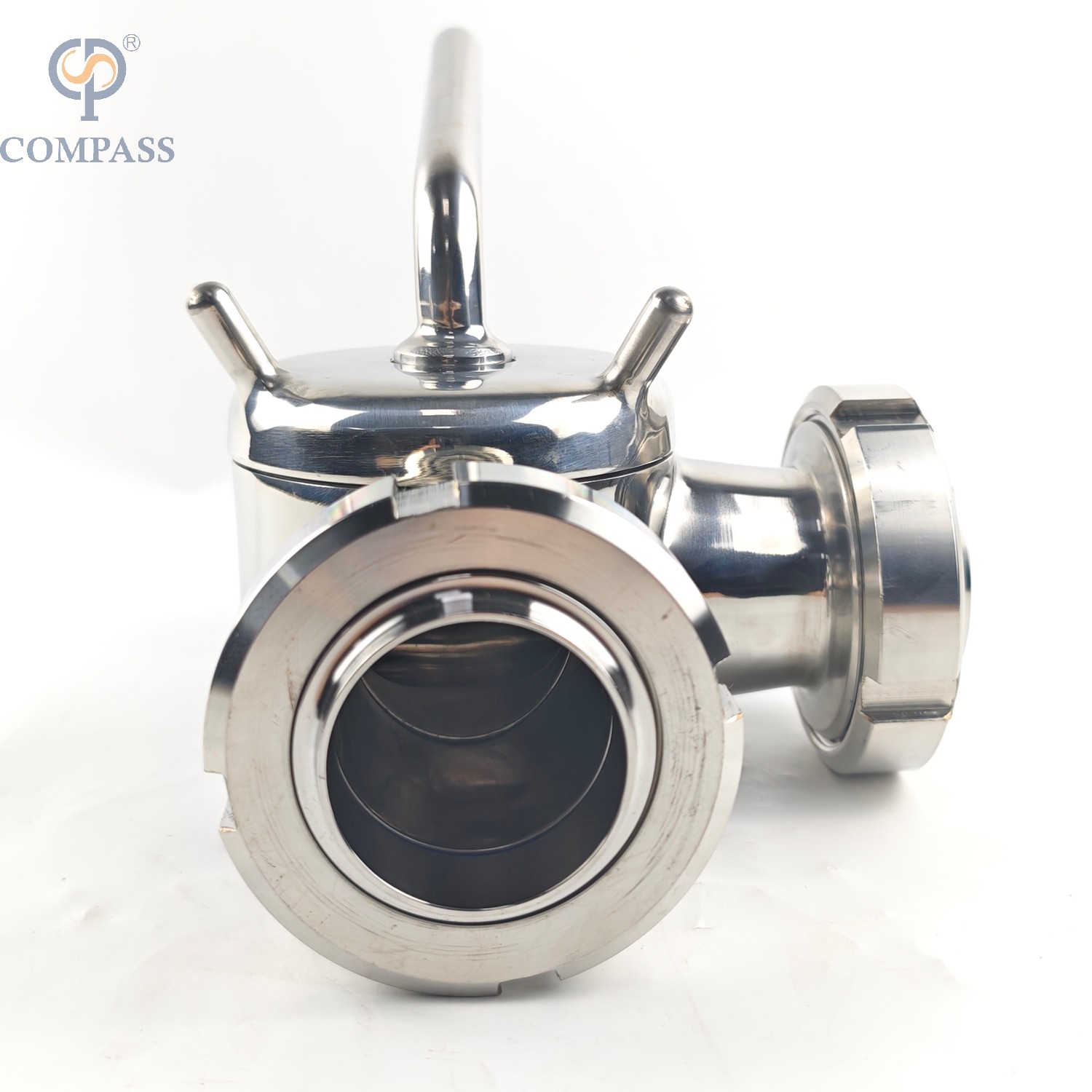 Санитарная нержавеющая сталь SS304 DN50 Union T-Port Thry Three Ways Bluck Calves