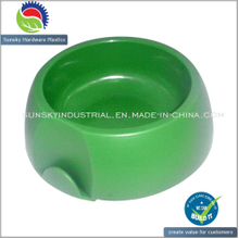Green Color Plastic Pet Bowl for Feeding