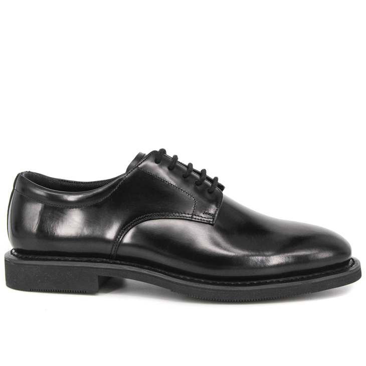 Zapato oficina militar tipo oxford piel plana 1215