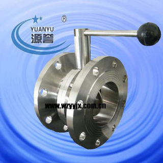 Sanitary Flange Butterfly Valve