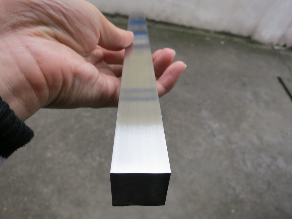 polished stainless steel square bar
