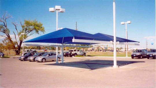 malla de sombreo cochera