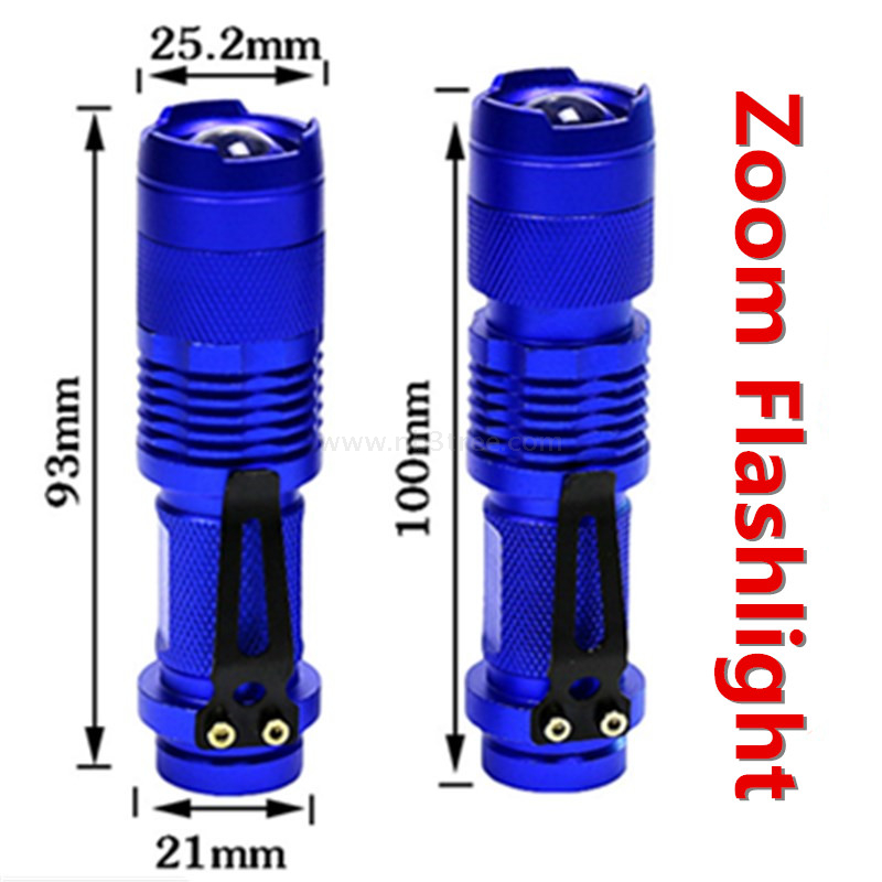3W LED Retractable Mini Flashlight
