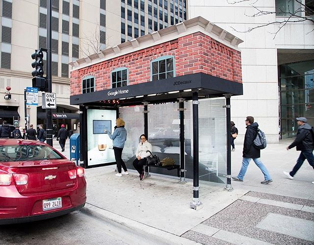17.Google Home bus shelters at the OBIE awards.