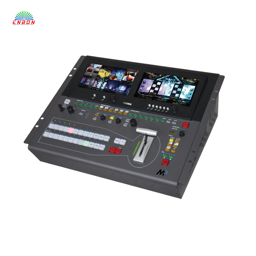 RGBlink M3 X3 Live一体化视觉混合器和缩放器控制台，用于LED显示器租赁性能