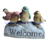 hand painted seasonal home decoration resin bird