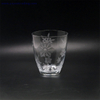 wholesale clear drinking glass tumbler set of 3 with sandblasted craft