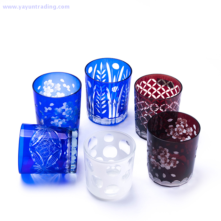 yayun 2018 best selling hand engraved series glass tumbler