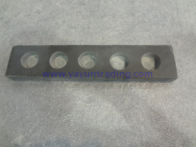 slate candle holder with bamboo tray