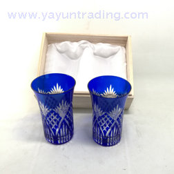 4 oz exquisite cased hand cut shot wine glass whisky tumbler