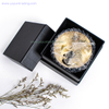 Classical Matte Black Glass Candle Holder with Gift Box Packing