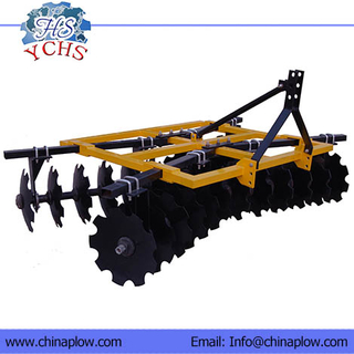 Opposed light disc harrow