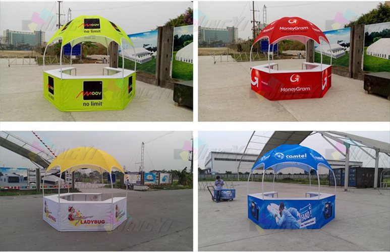 Heat Transfer Full Color Print Dome Advertising Promotion Exhibition Tents