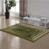 Fashion Fluffy Shag Rug Green 3D Design Floor Carpet