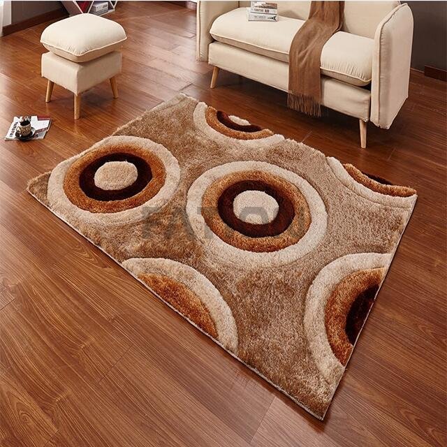 3D Shaggy Deep Pile Rug Modern Carpet
