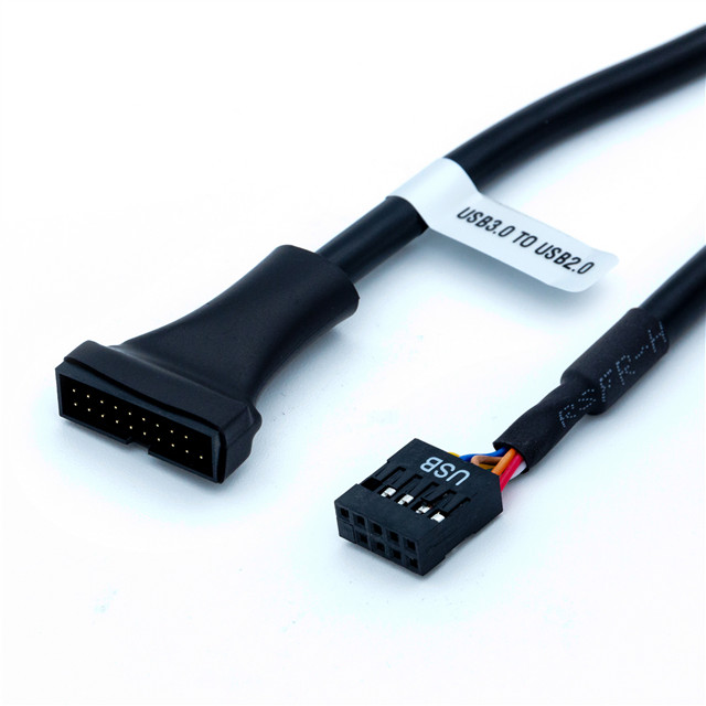 USB3.0 19Pin/20 Pin Male To Front Panel Towards To USB 2.0 To Motherboard Header Box 9Pin /10pin Female Adapter Converter Joiner Housing Cable