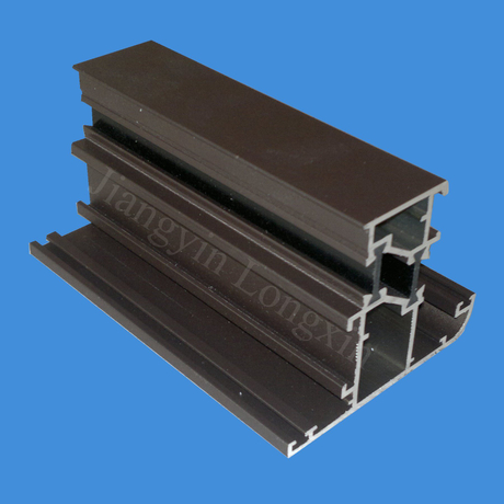 grey Coated Aluminum Extrusion for Windows, Thermal Break