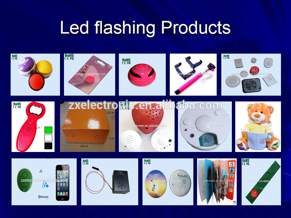 Custom recordable sound module for greeting card and postcard