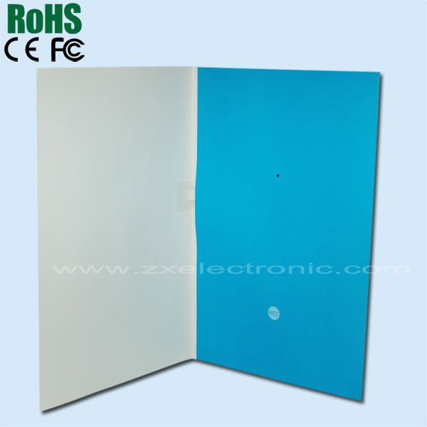 Promotional voice recording greeting card