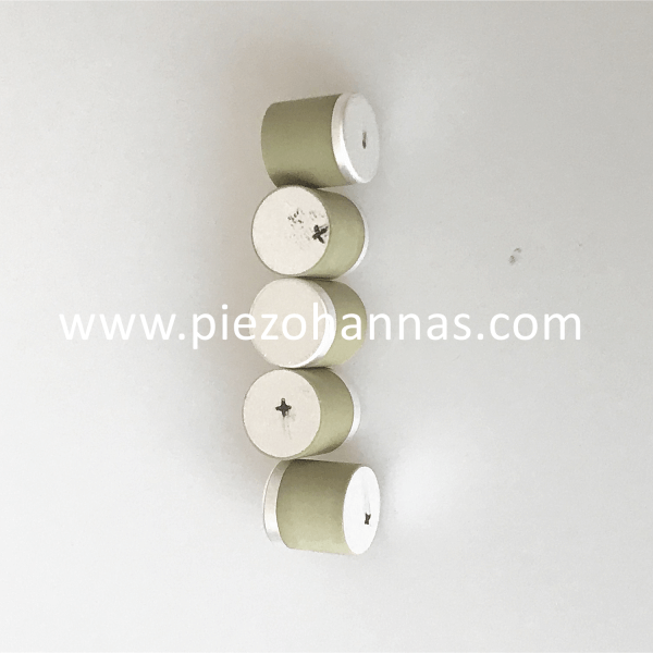 Cilindro de cerámica piezoeléctrica de 8mm de 8 mm de 8 mm de material PZT-5