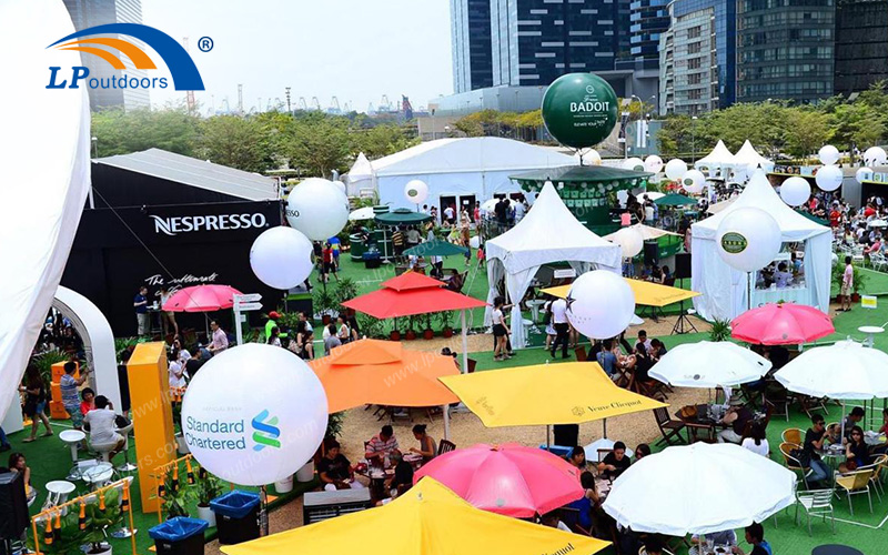 Tienda de comida del festival