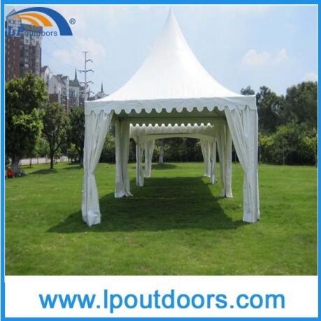 6X6米户外婚礼活动白色锥顶帐篷