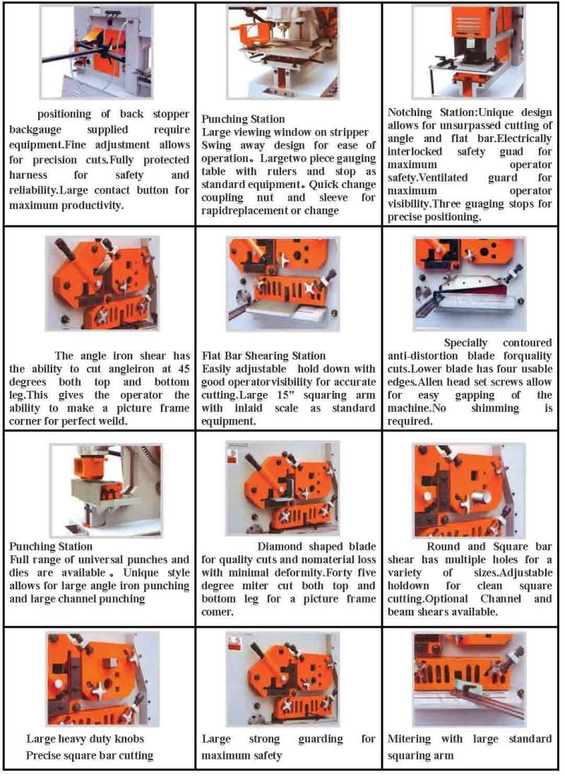 铁工人对型钢冲孔，切断（Q35Y-40）