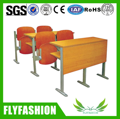 Cheap university school furniture ladder desk and folding for students (SF-07H)