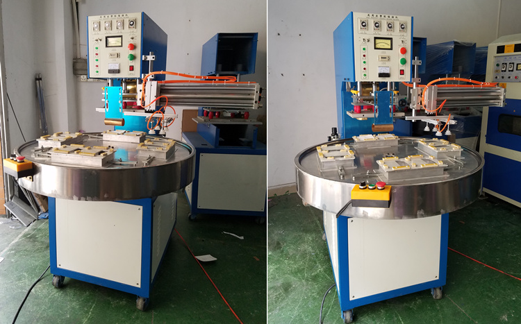 Automatic Rotary Table High Frequency Blister Sealing Machine Cards with Unloader PHOTO