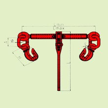 G100 RACHET LOAD BINDER WITH HOOKS