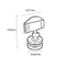 Magnetic Sign Clip with Clear Knuckle PS03M-C