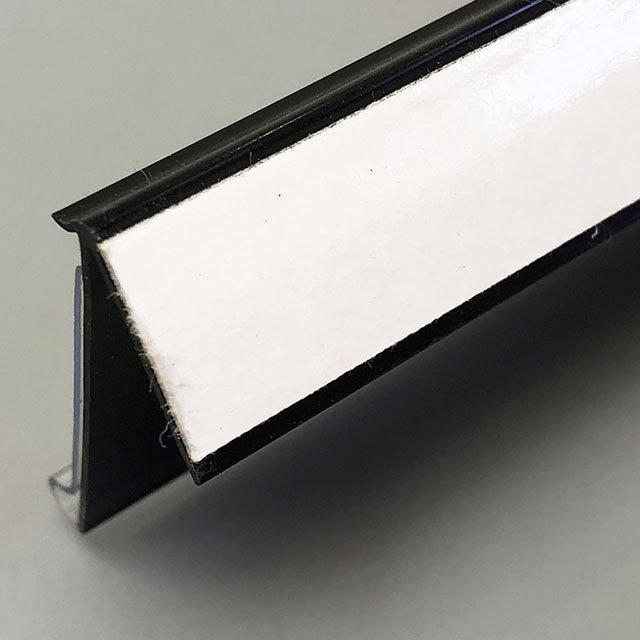 Angled Adhesive Economy Shelf Label Holder H27mm DS010