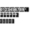 Double Sided Large Sprial Sign Board W/11" H Number Pads W633mmXH480mm