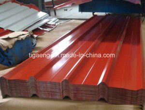 El azulejo de azotea revestido del perfil PPGI del color S/acanal&oacute; el material para techos del metal para la venta