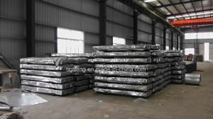 Material para techos revestido galvanizado trapezoidal del metal de la placa de acero/del cinc para Asia Sur-Oriental