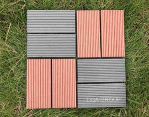 Tarjeta al aire libre del Decking del PE WPC/Decking ULTRAVIOLETA anti compuesto pl&aacute;stico de madera