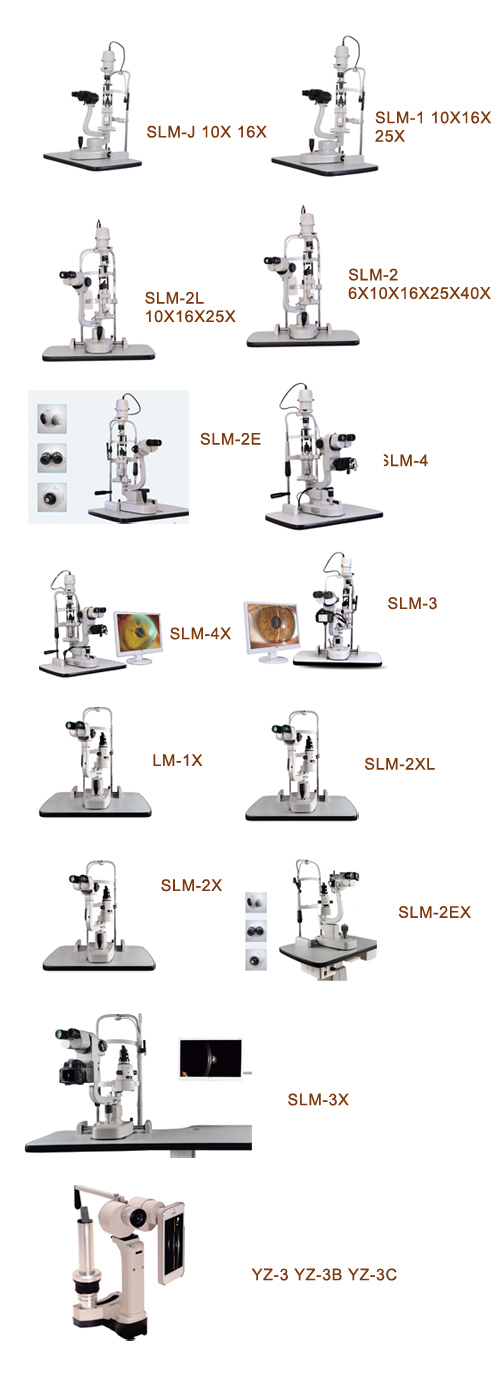 Biomicroscope de lampe à fente d'équipement ophtalmique de la Chine Slm-2