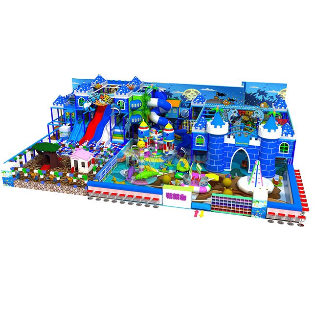 Castle Theme Kids Soft Indoor Playground with Toddler Area