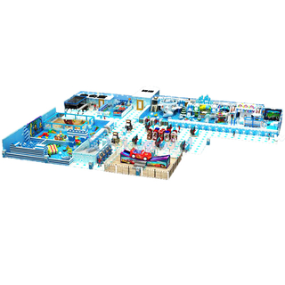 Ice & Snow Themed Kids Commercial Indoor Playground Equipment